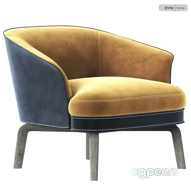 3ds Max Free – Poltrona Frau Nivola chair