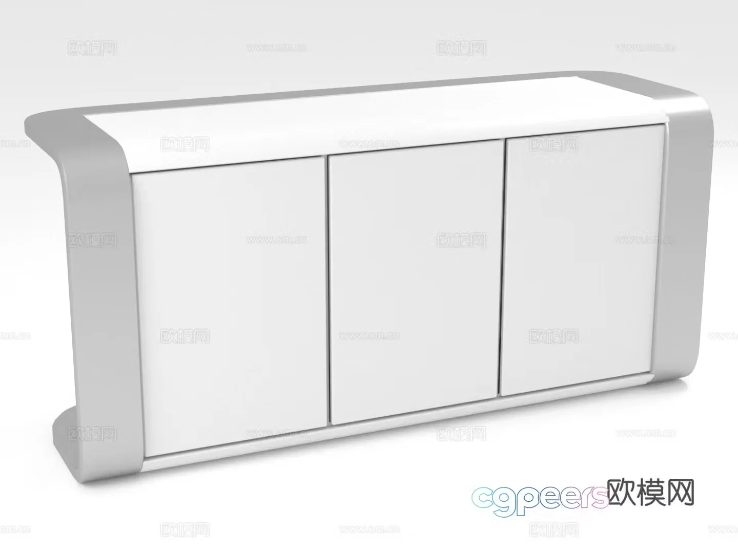Cabinet Storage Locker Low Cabinet Side Cabinet Storage Cabinet 3D Model
