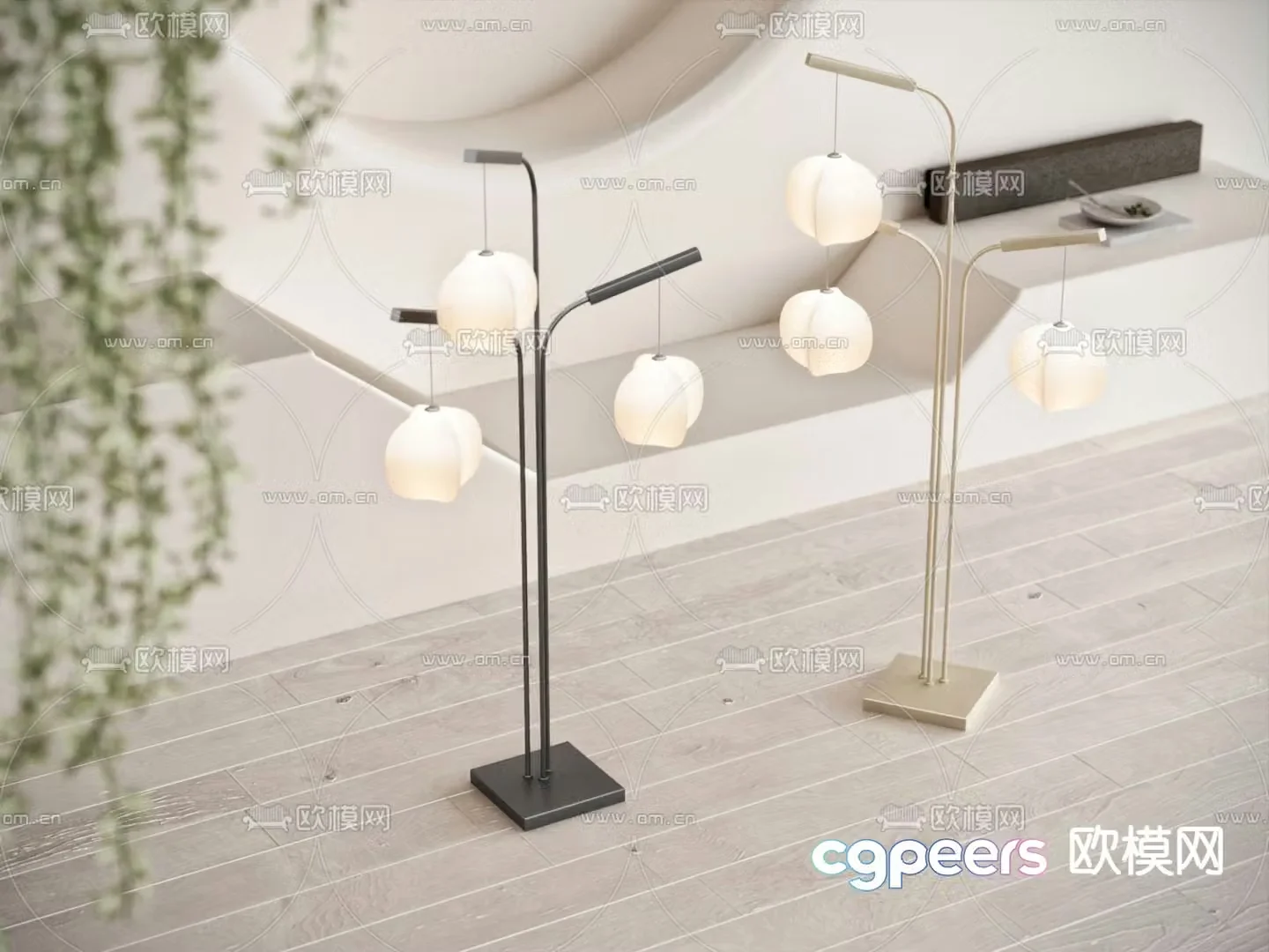 Creative floor lamp 3d model