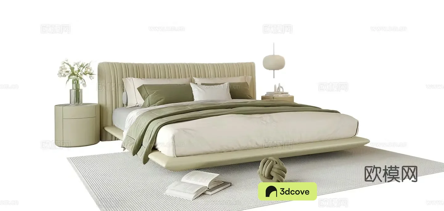 Modern double bed