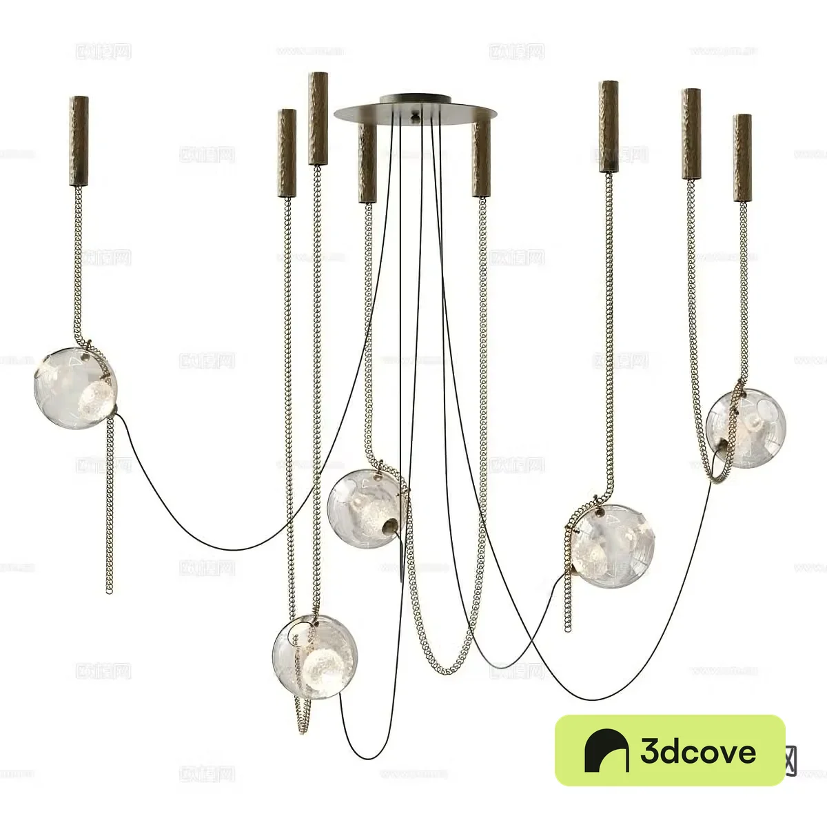 Modern ball chandelier Multi-head chandelier