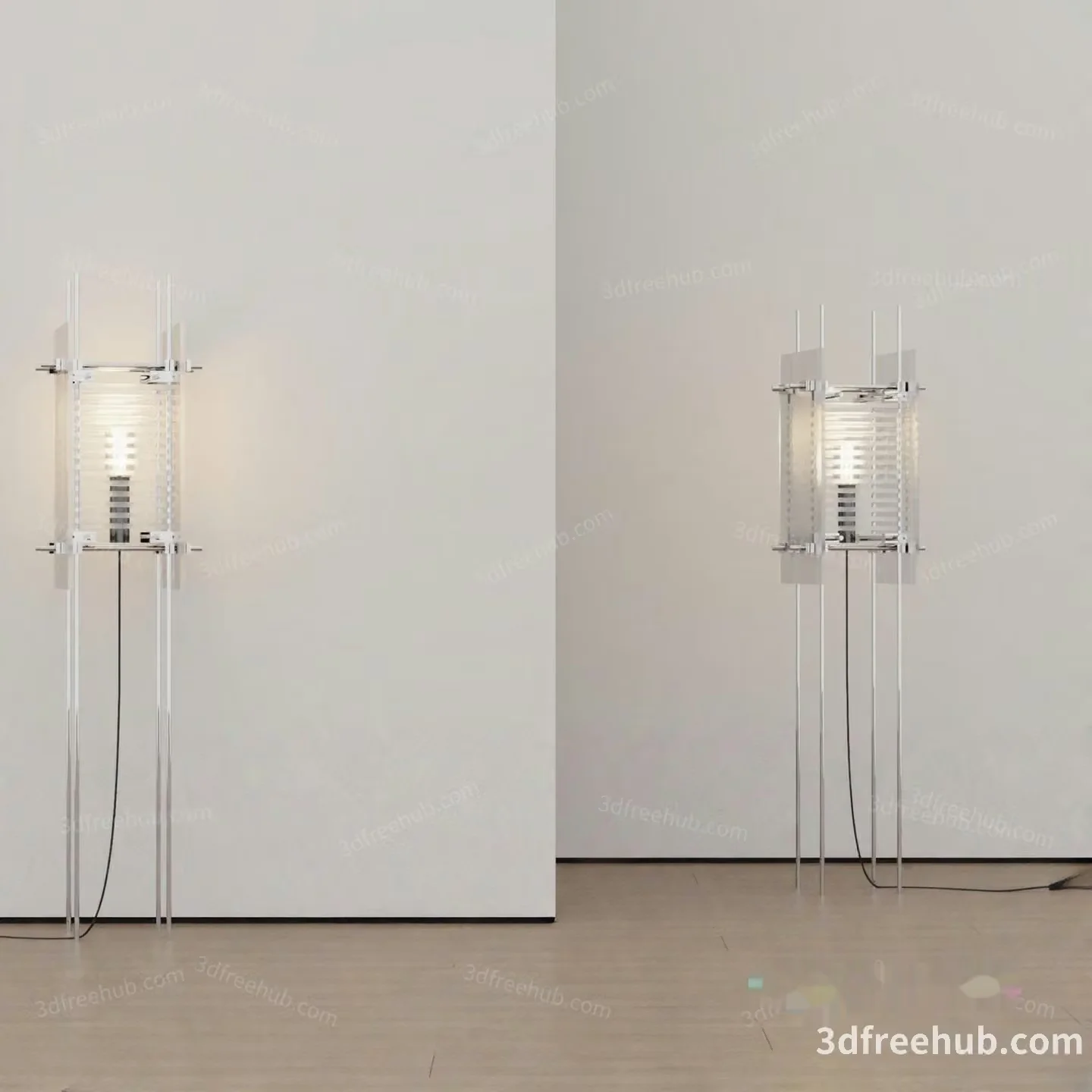 Modern Floor Lamps 3D Model – 18509 – VRAY Render