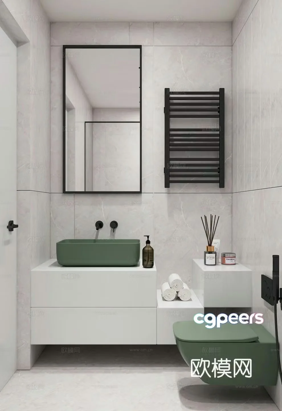 Modern bathroom 3d model
