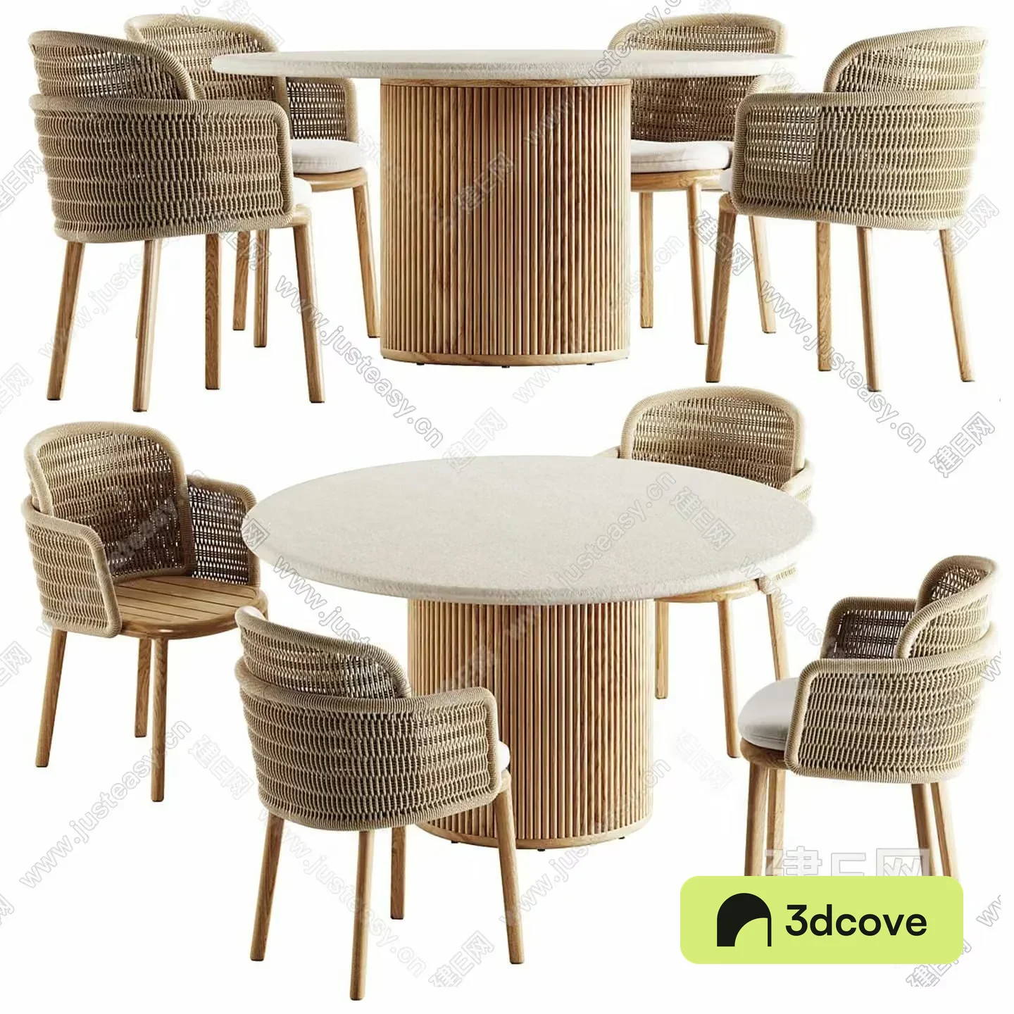 Rattan Dining Table And Chairs