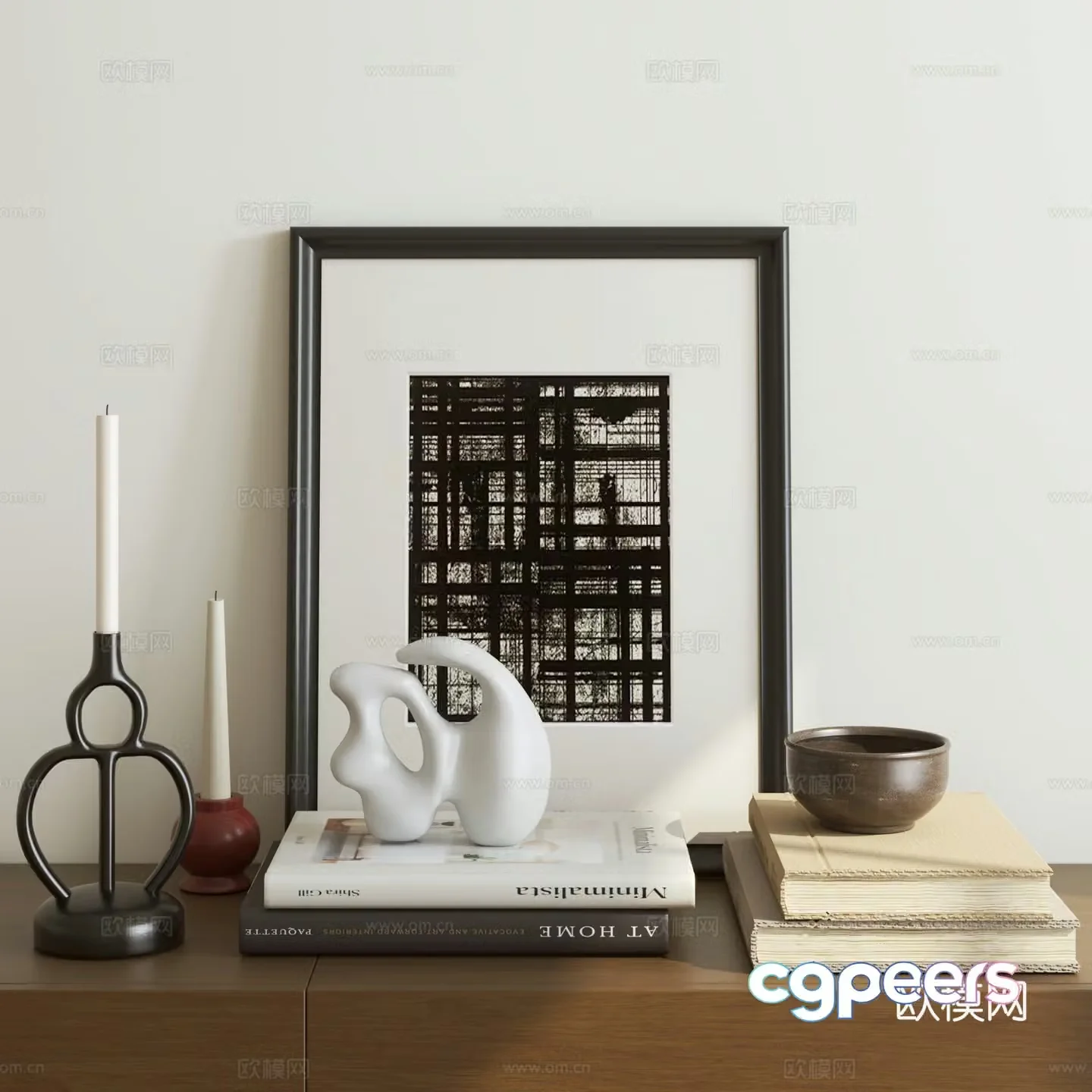 Modern medieval ornaments 3D model