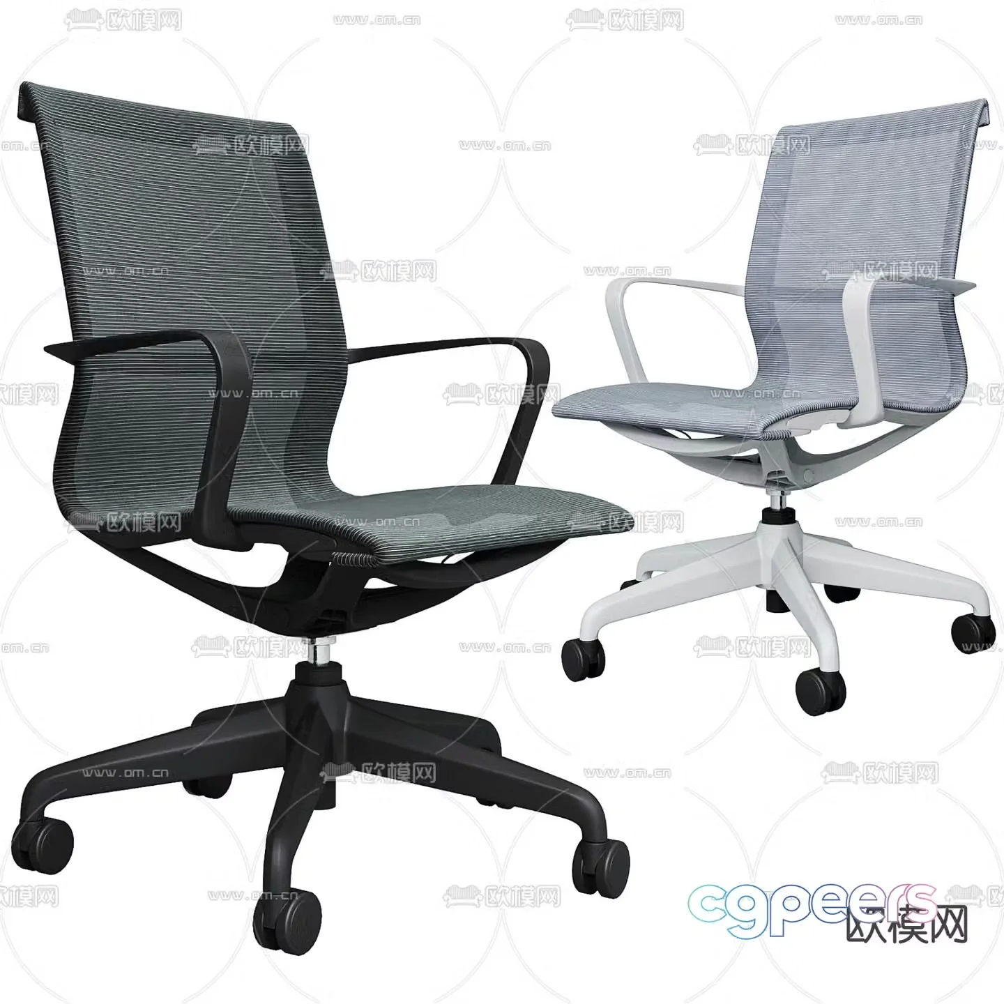 Mayer office chair 3d model