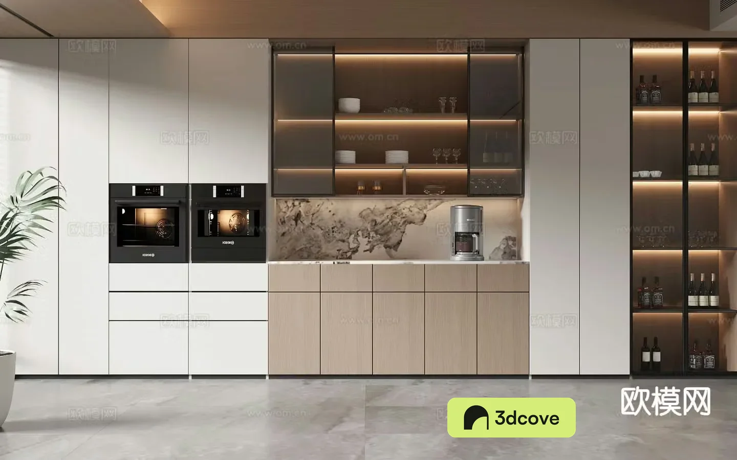 Modern wine cabinet sideboard