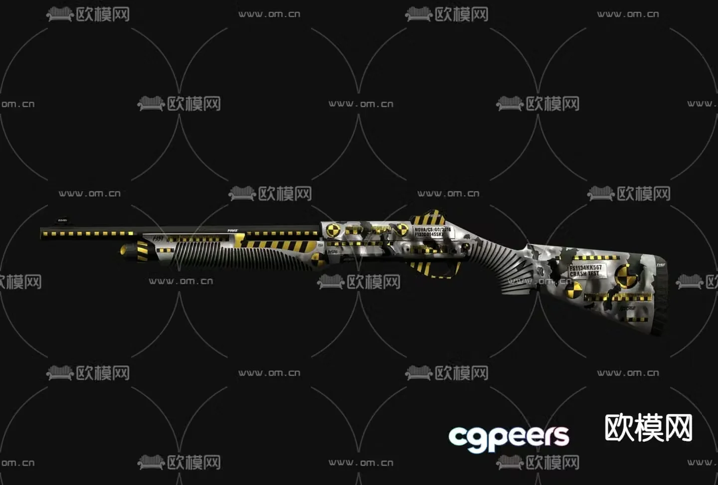 Pistol toy rifle 3d model