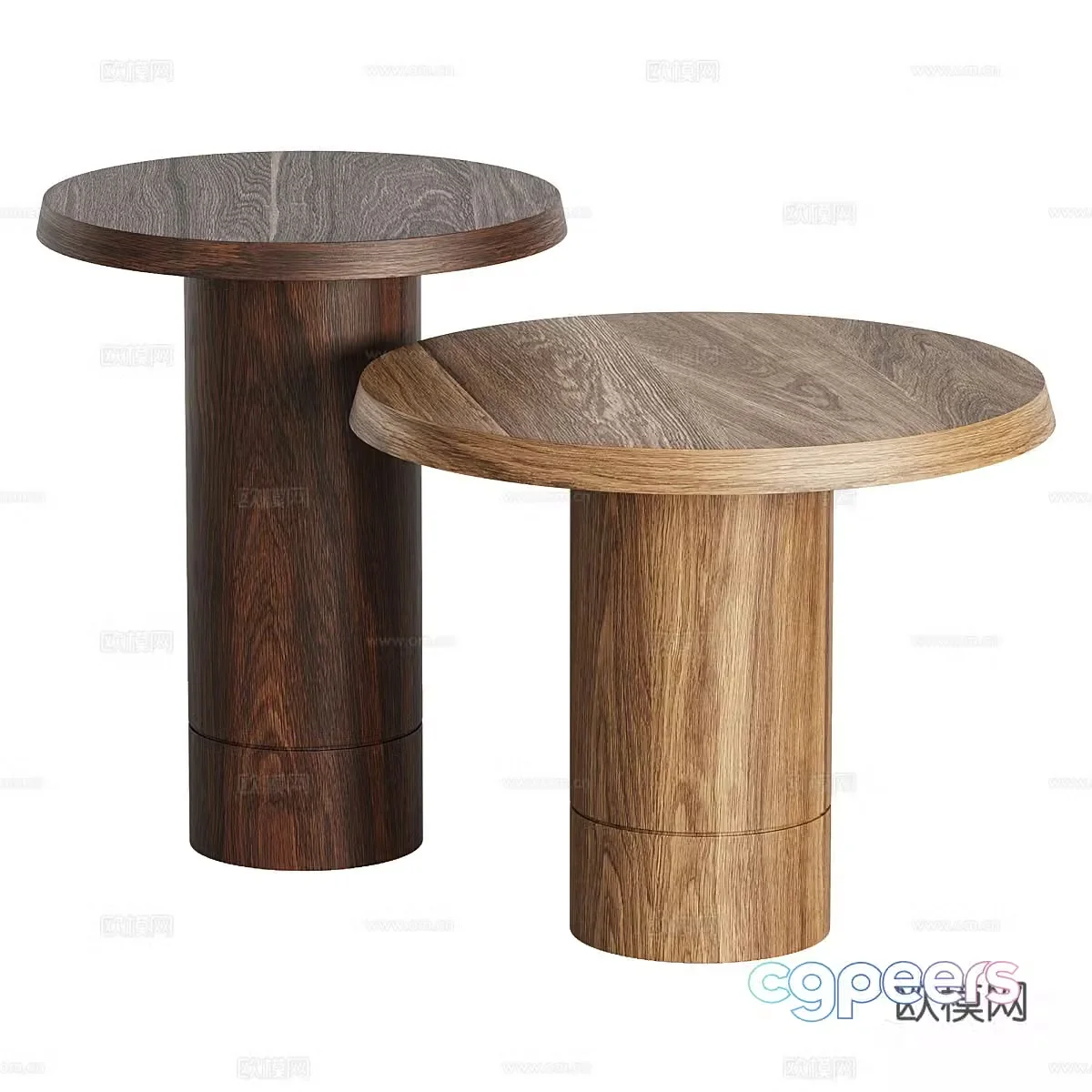 New Chinese style side several round several 3D model
