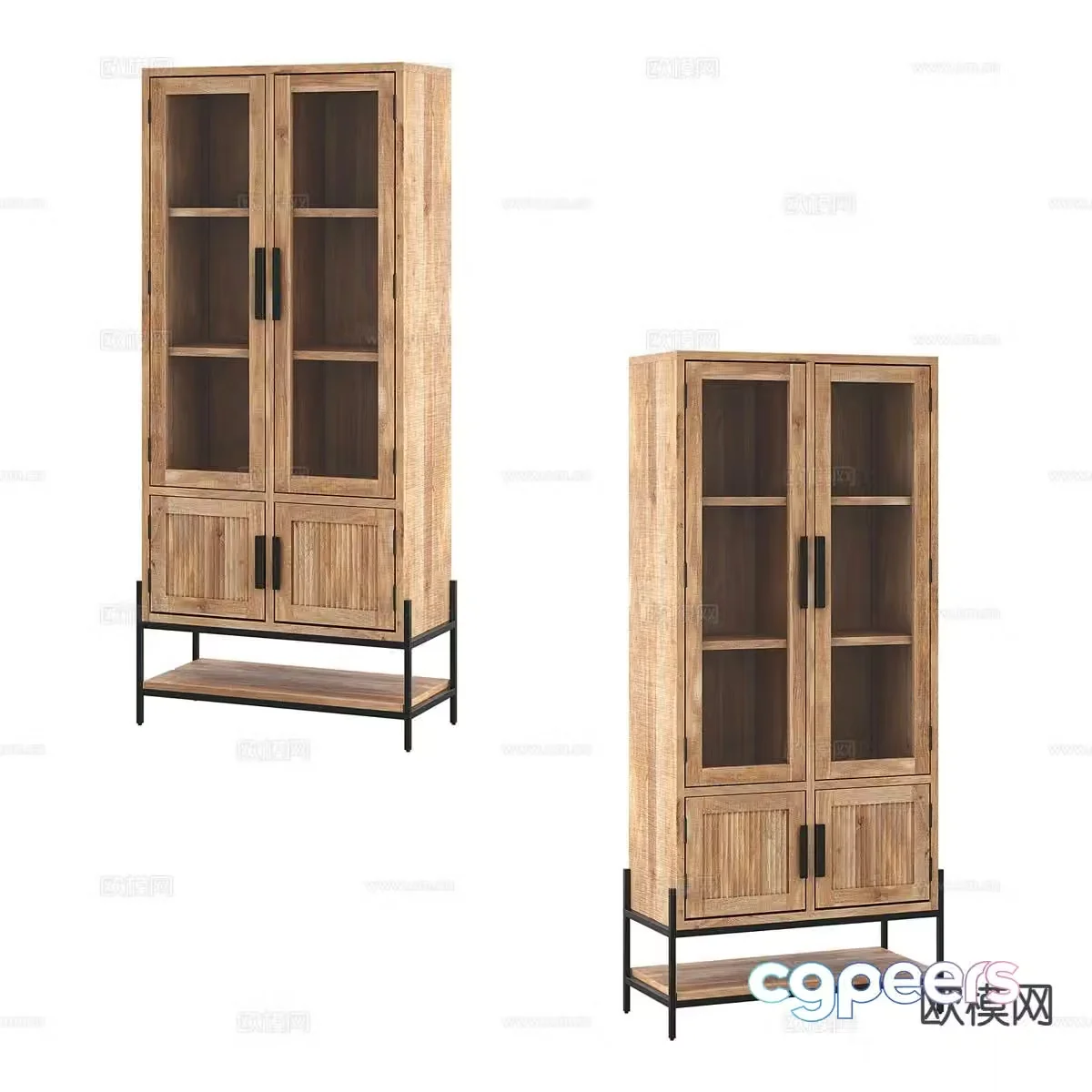 Nordic bookcase 3d model