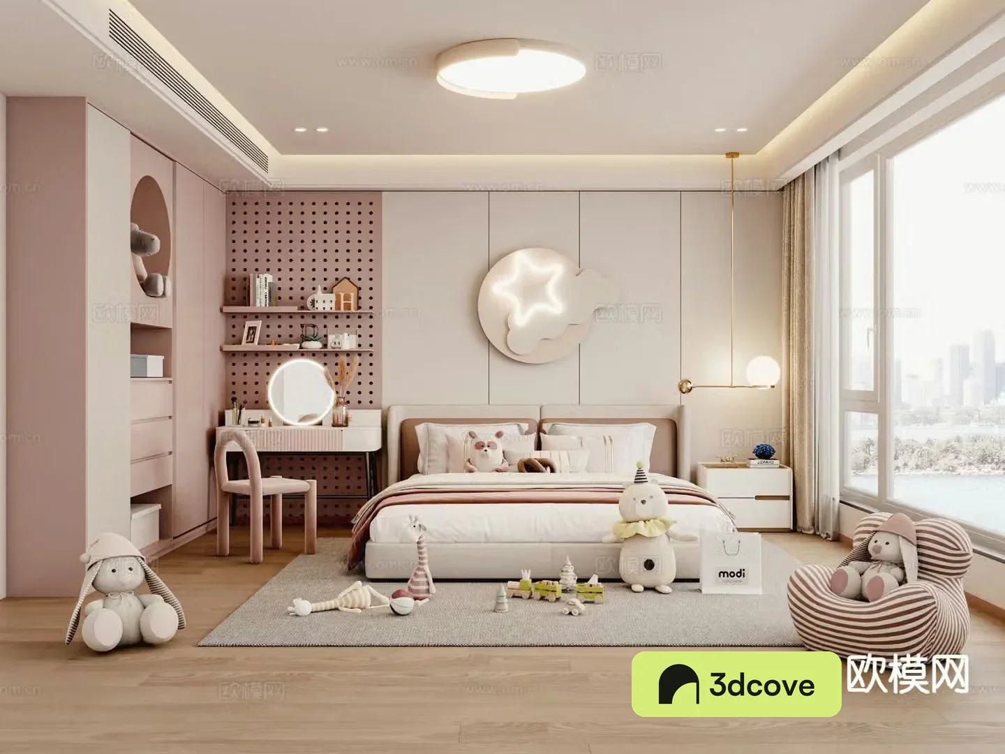 Cream style girl’s room children’s room child’s room