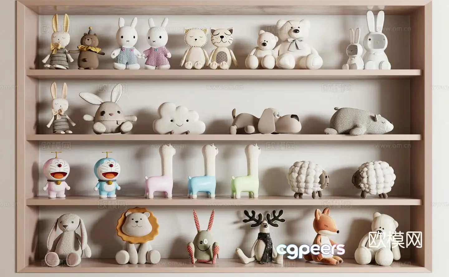 Plush toys children’s toys ragdoll toys 3d model