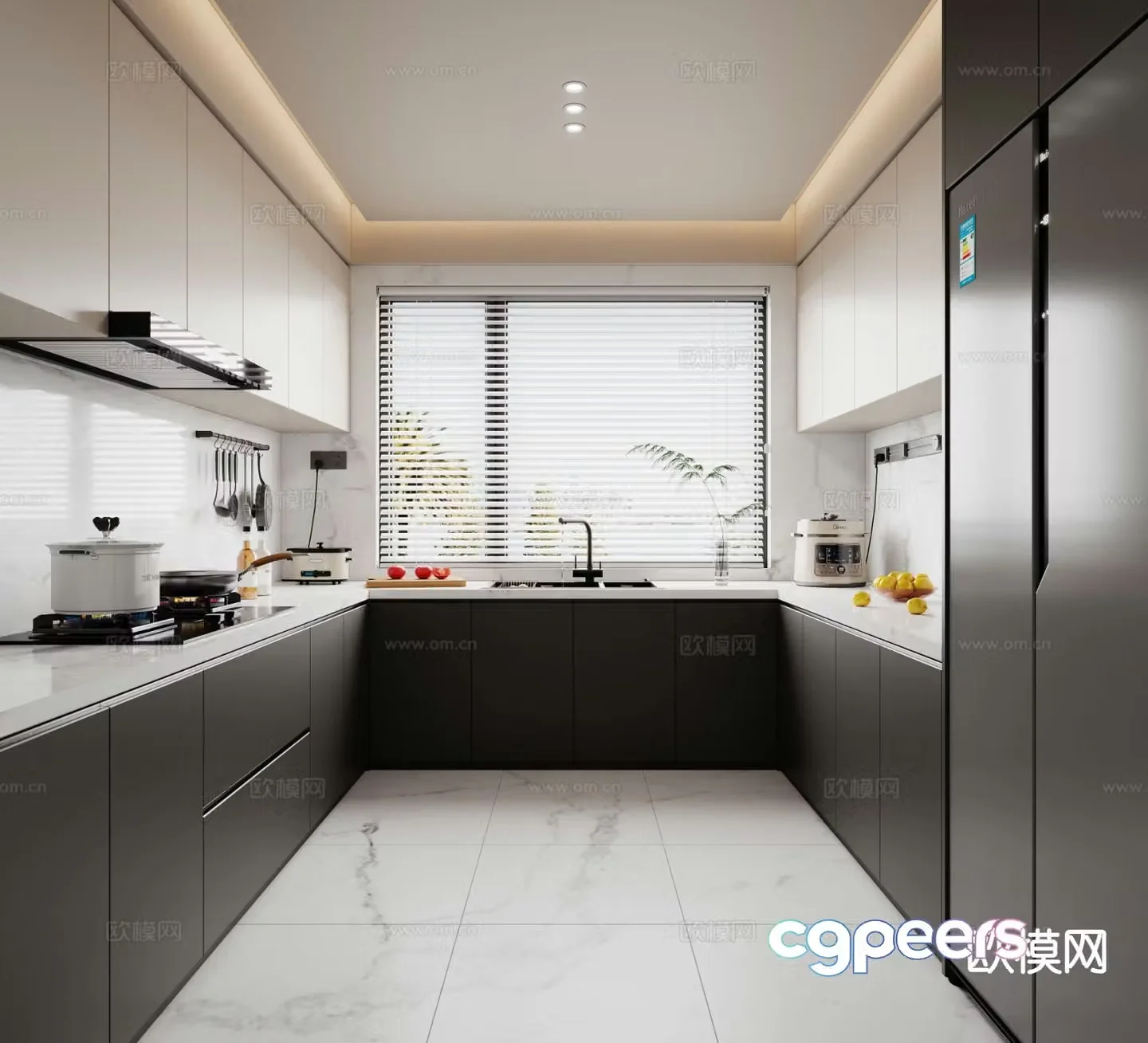 Modern kitchen 3d model
