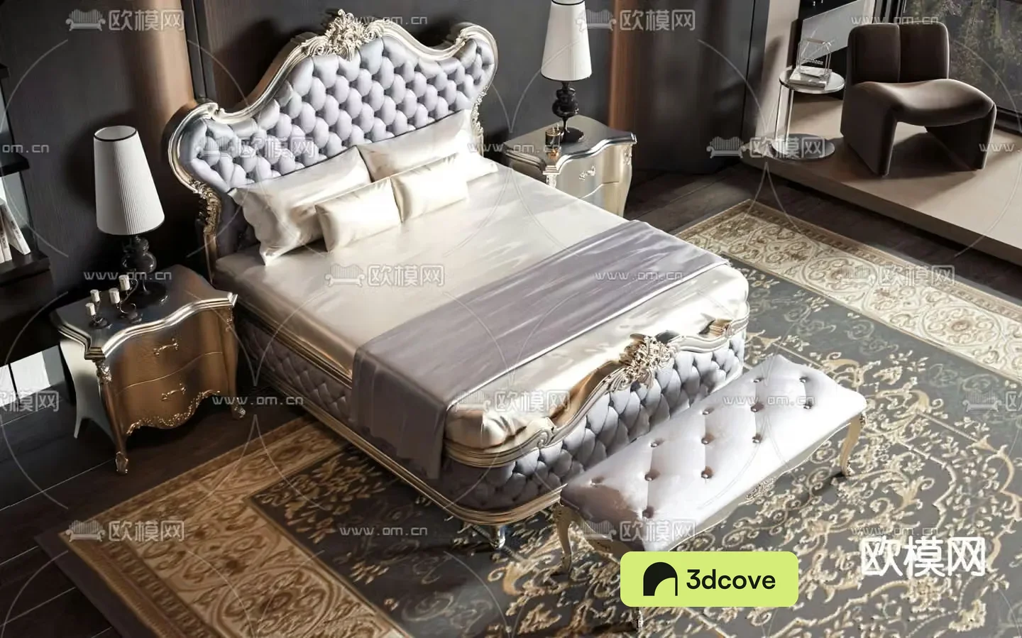 European double bed