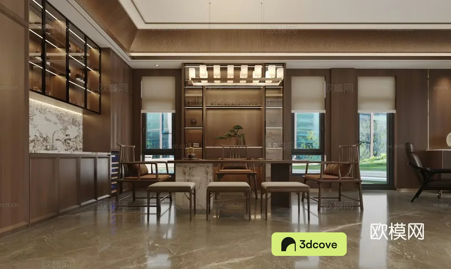 New Chinese style reception room