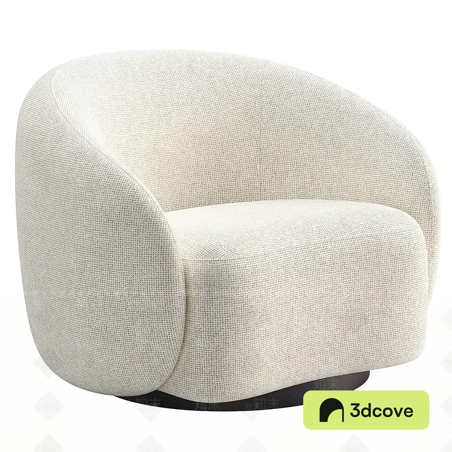 A White Fabric Chair