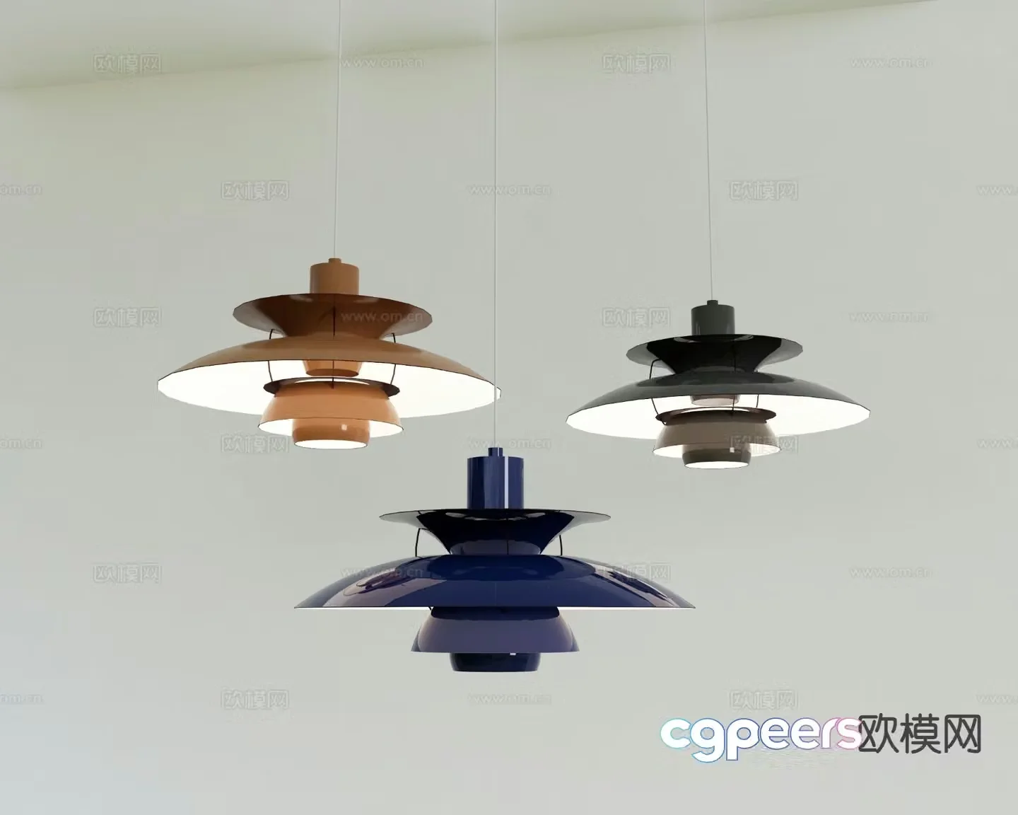 Modern Chandelier Bedside Chandelier Restaurant Chandelier 3D Model