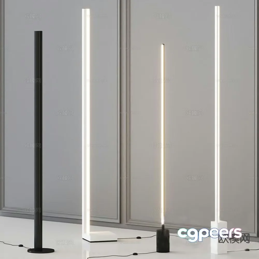Modern art lamp floor lamp 3d model