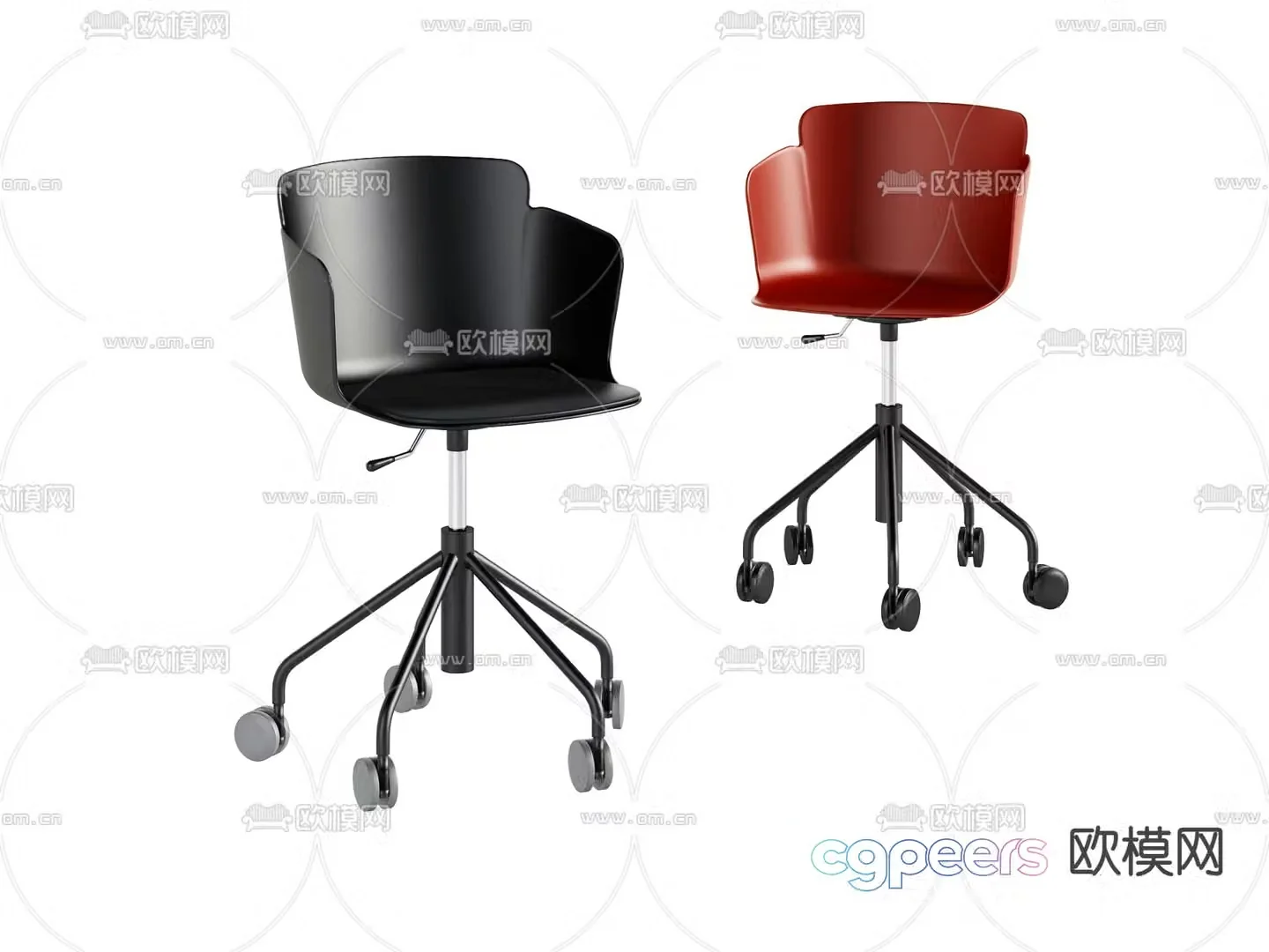 Office chair conference chair swivel chair 3d model