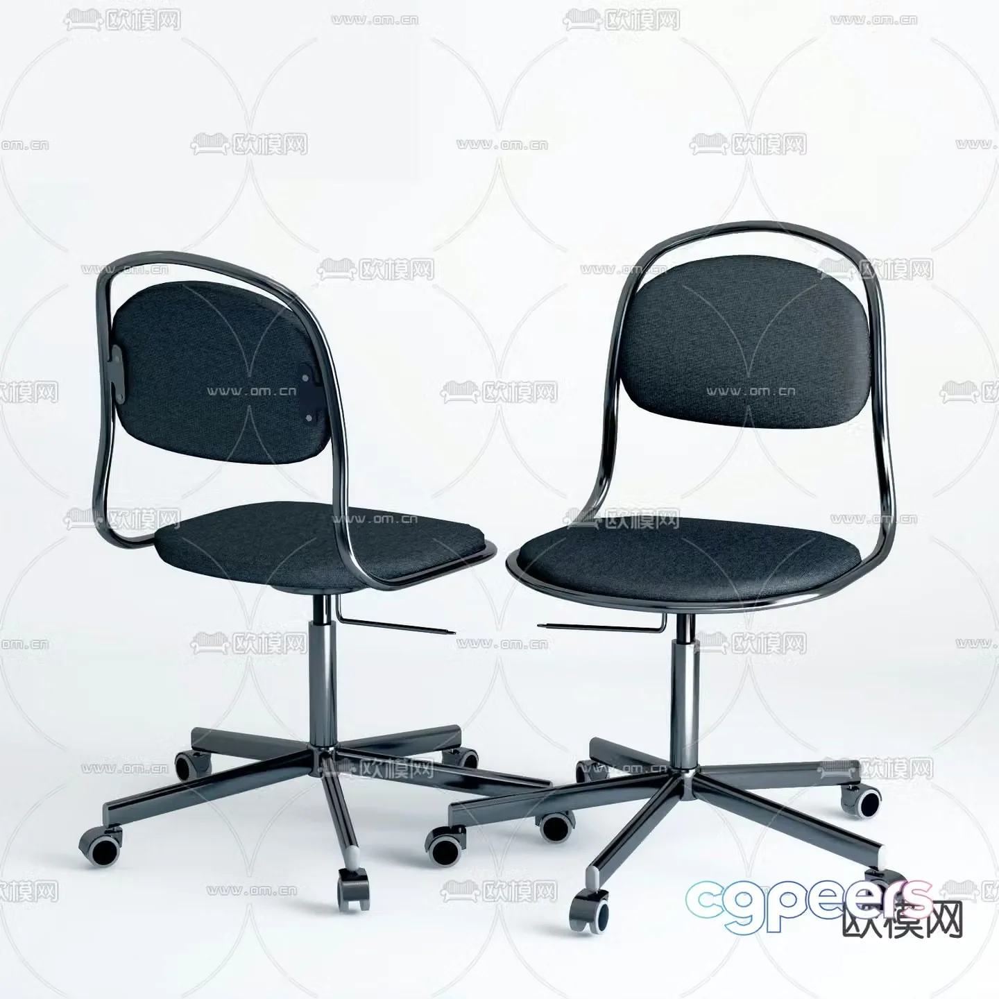 Office chair conference chair staff chair 3d model