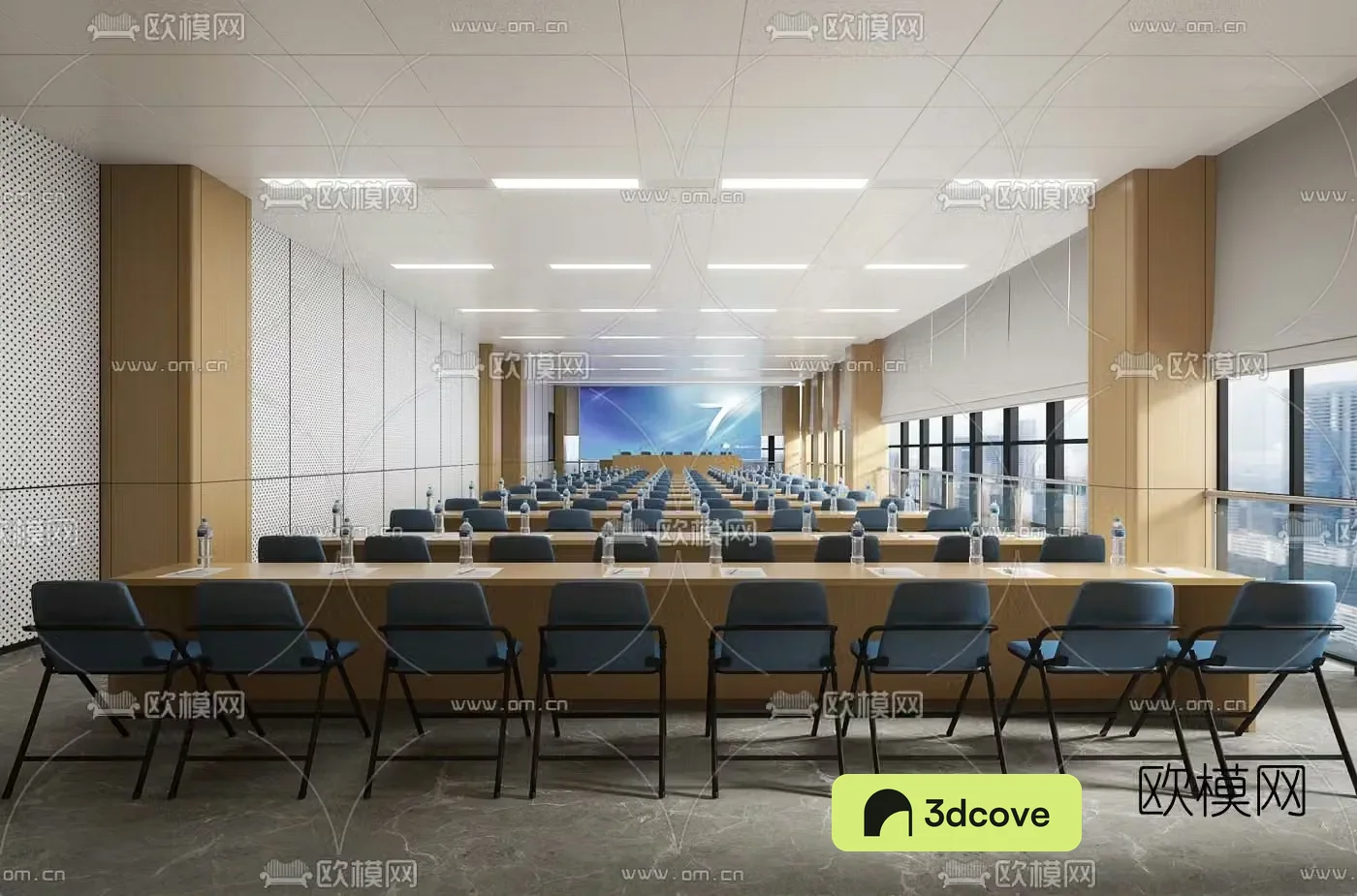 Modern hotel conference room lecture hall