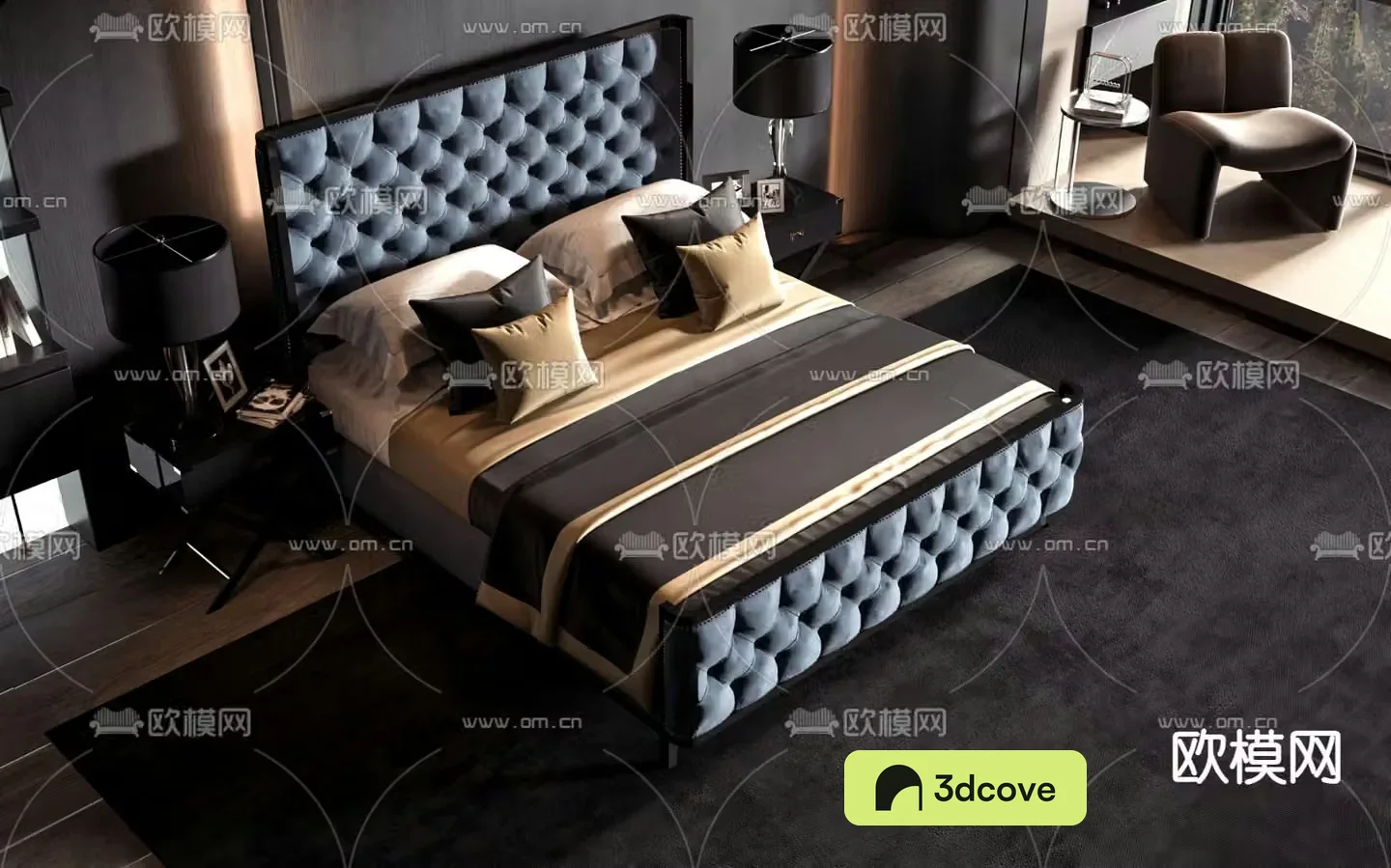 European double bed