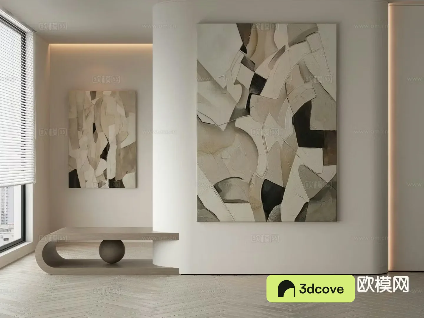 Modern texture painting decorative painting