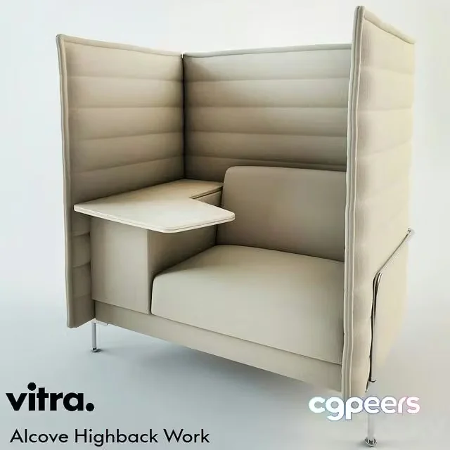 3ds Max Free – Vitra Alcove Highback Work