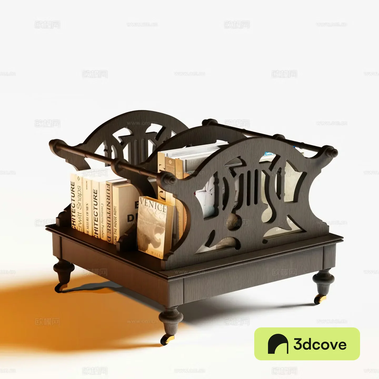 American bookshelf low cabinet