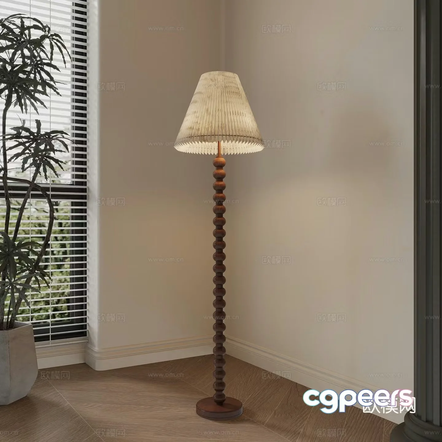Floor lamp French floor lamp Decorative lamp 3d model