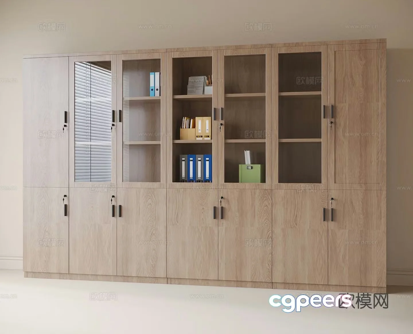 Modern filing cabinet filing cabinet 3d model
