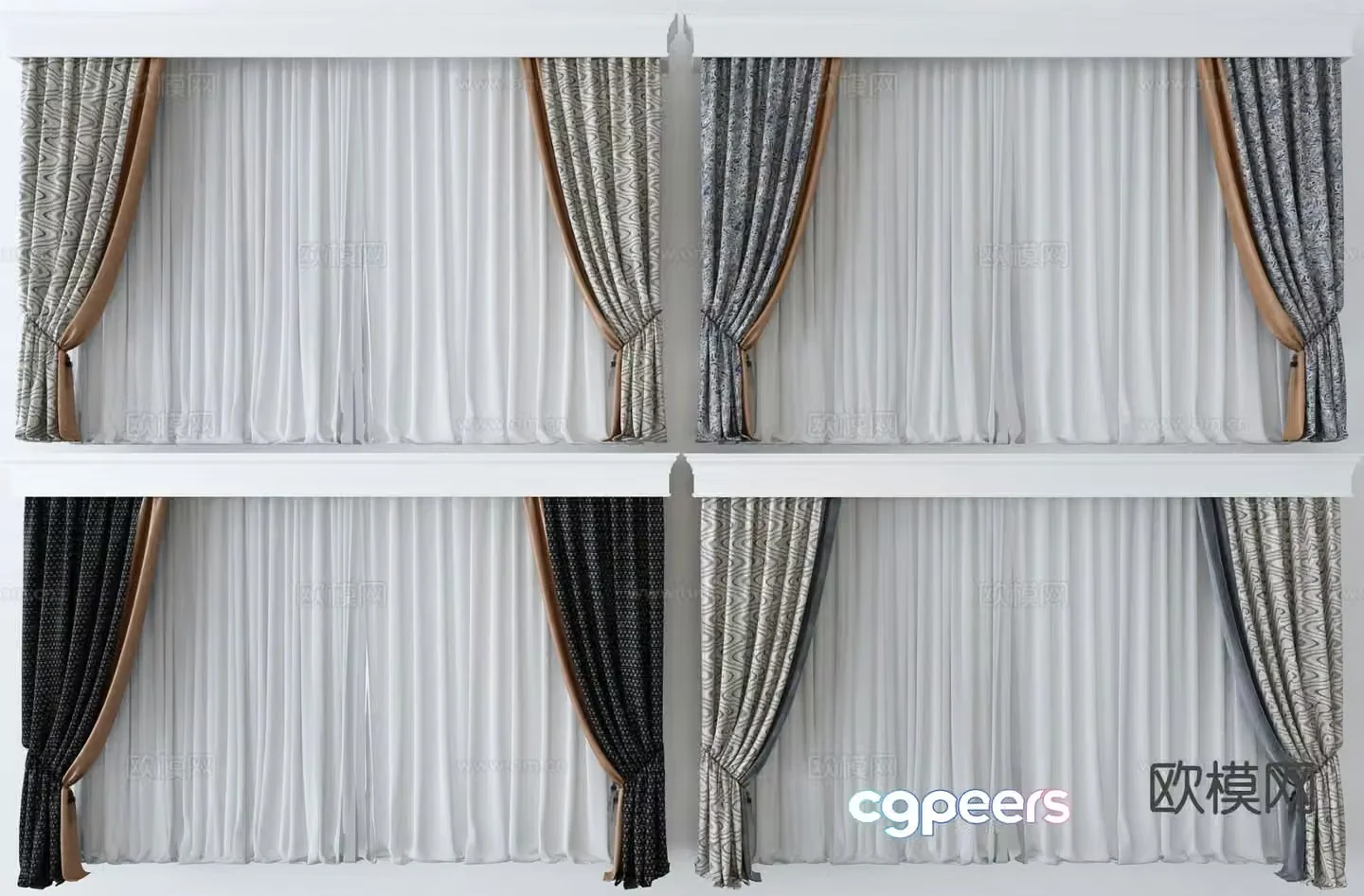 curtain 3d model