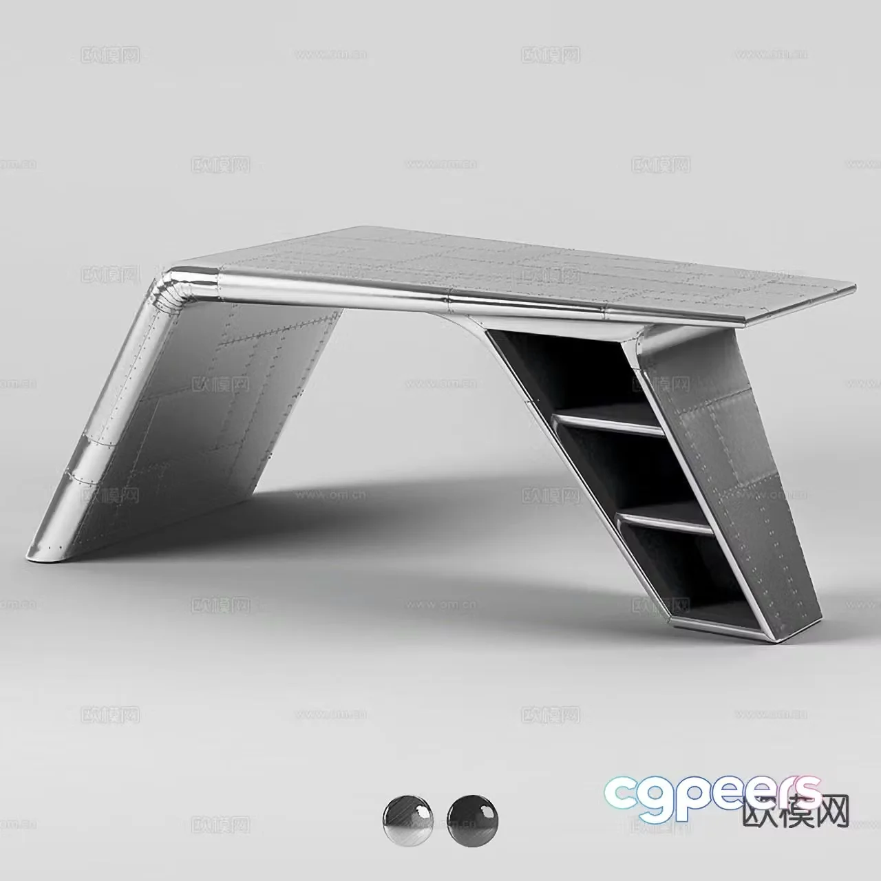 Modern workbench 3d model