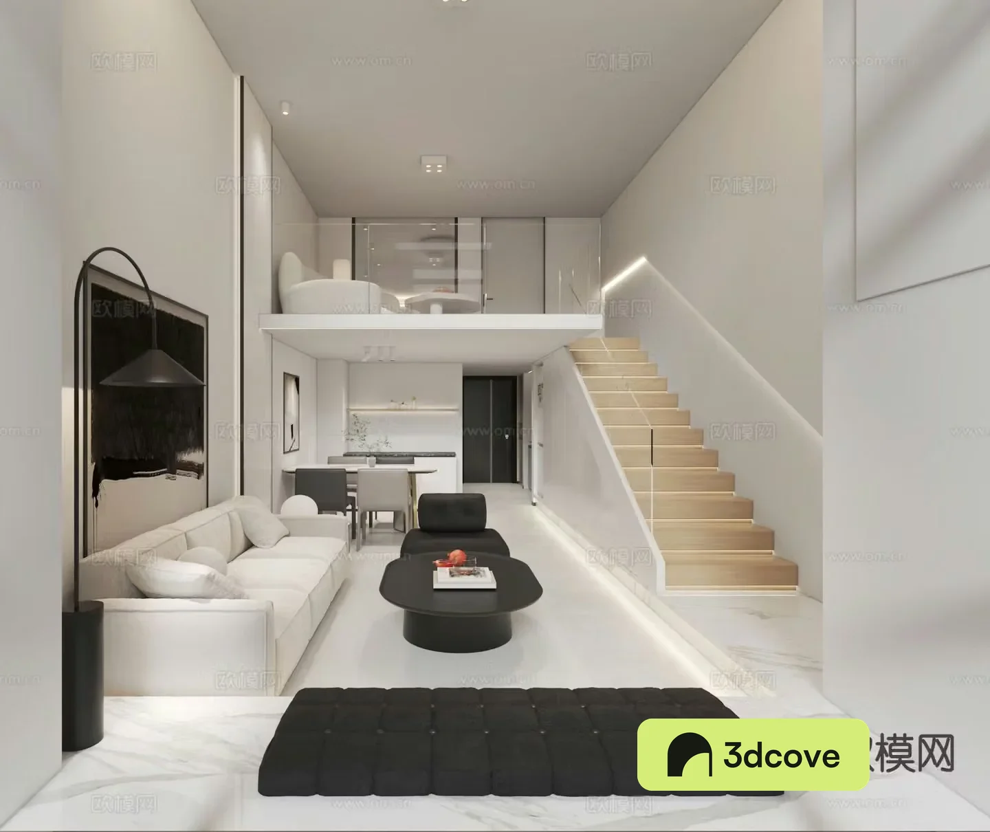 LOFT style apartment living room