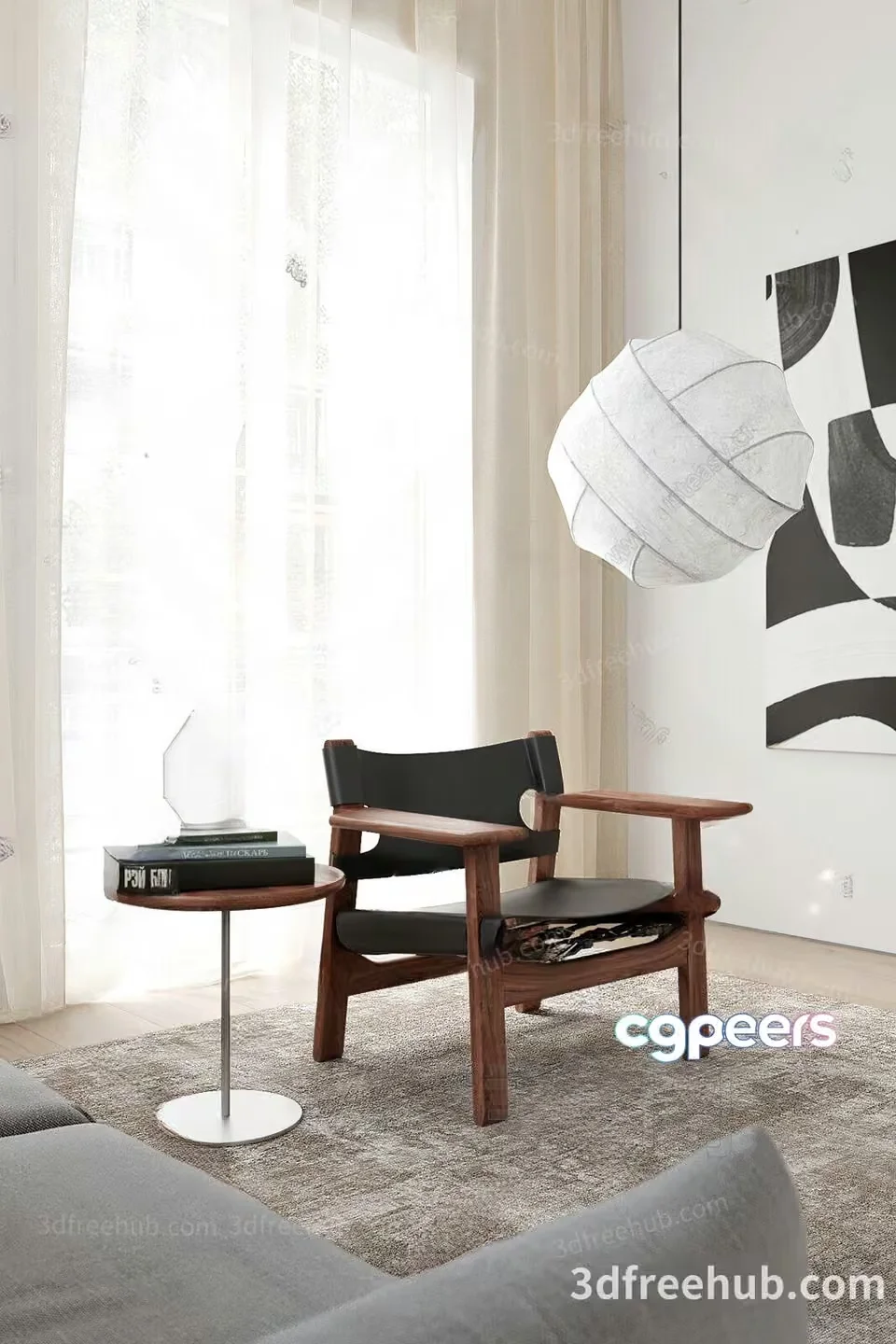 Modern Living Room 3D Model – 22655 – VRAY Render