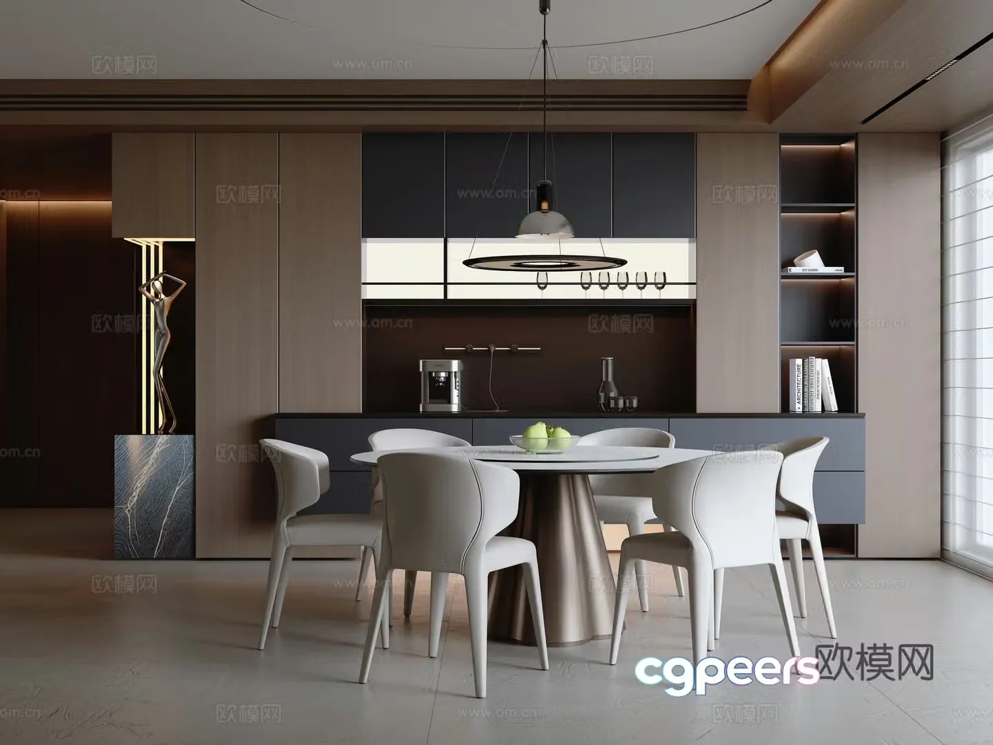 Modern Italian restaurant 3d model