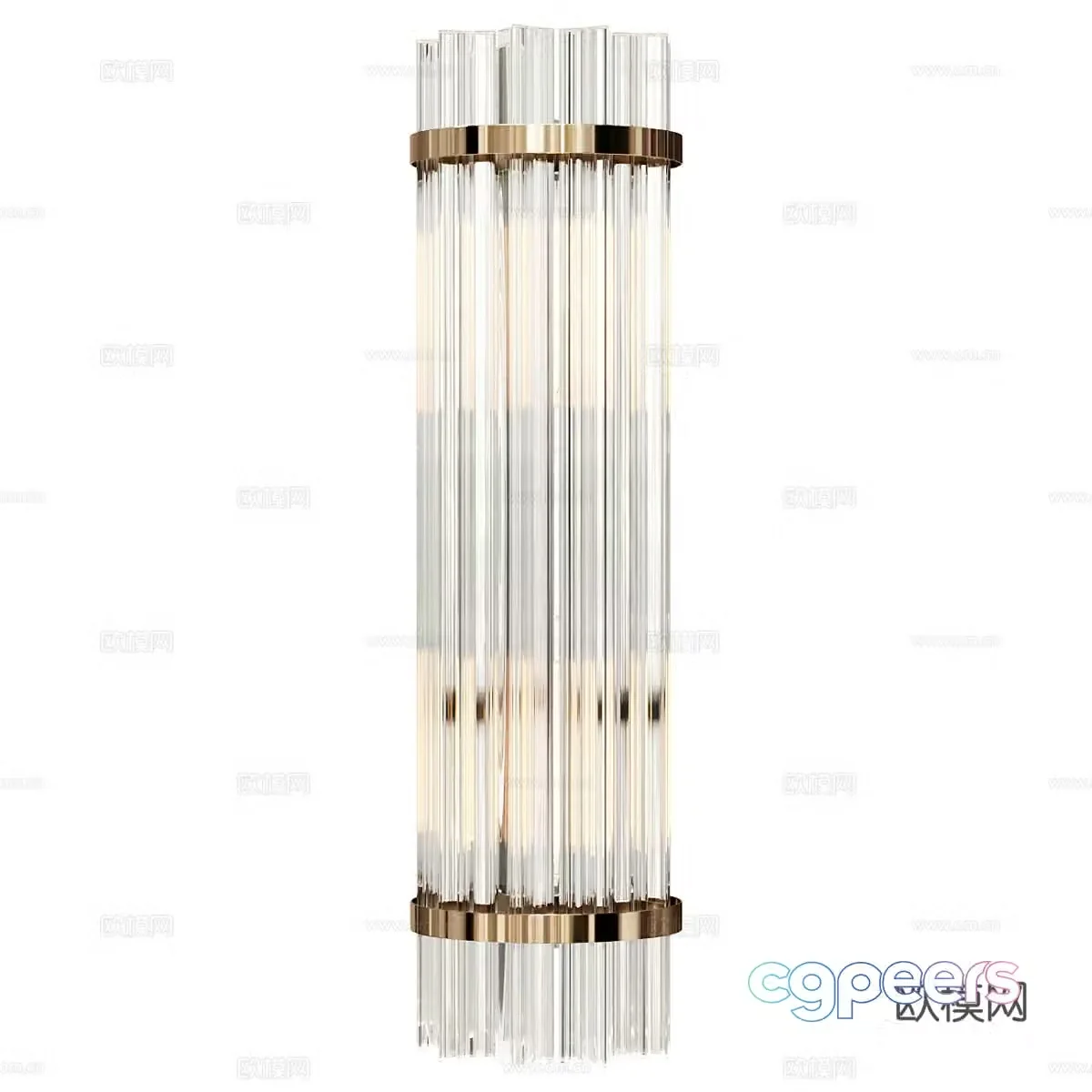 New Chinese style light luxury decorative wall light 3D model