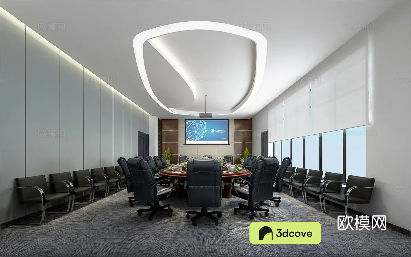 Modern large conference room