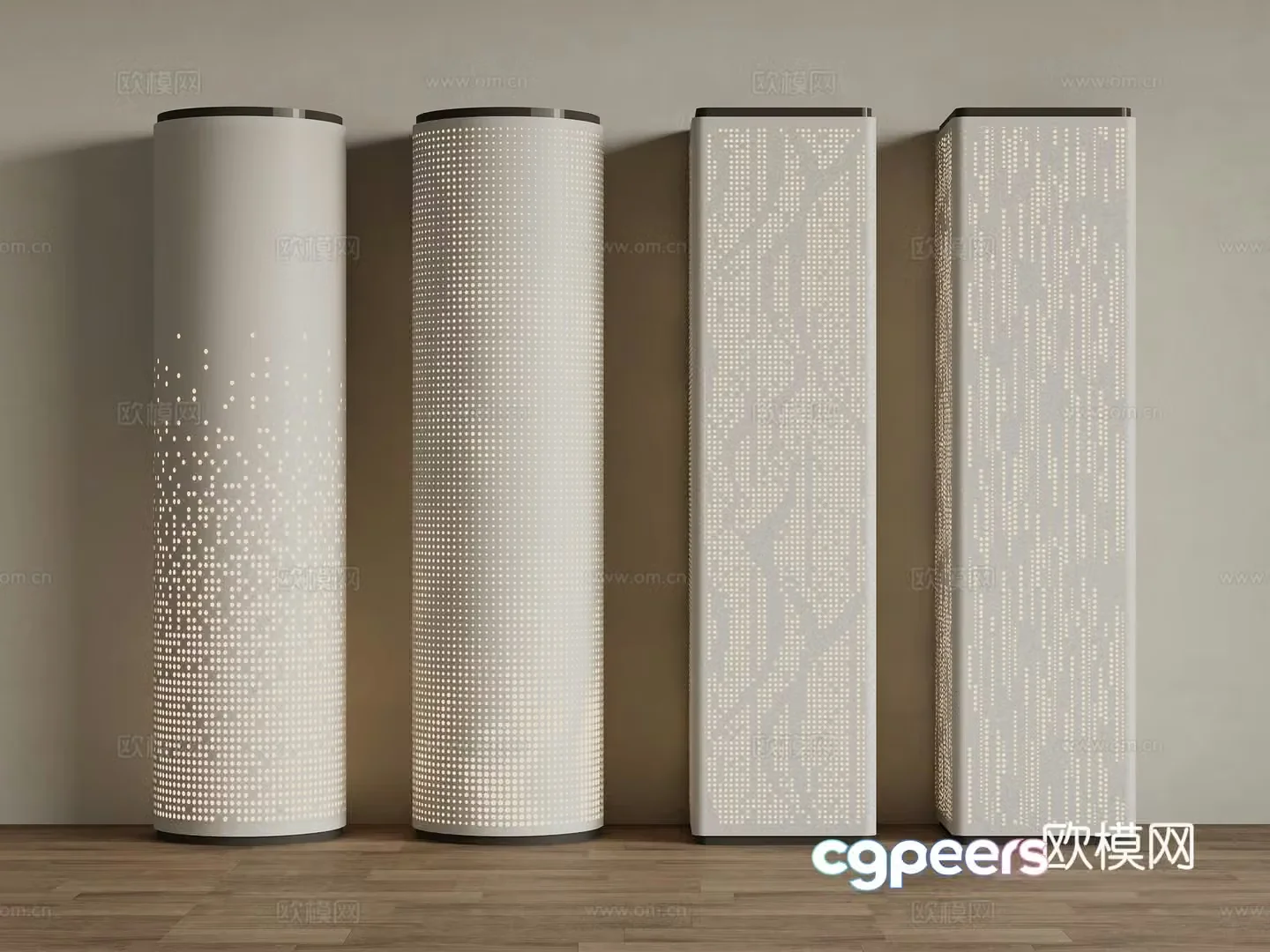 Modern decorative column 3d model