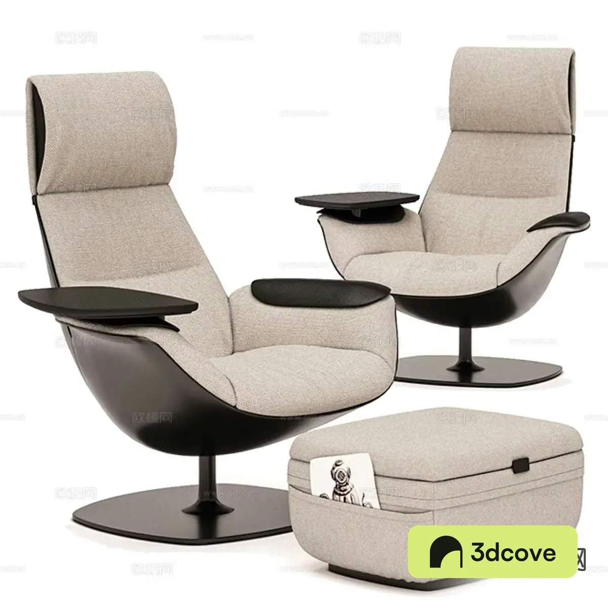 Single sofa footrest office chair