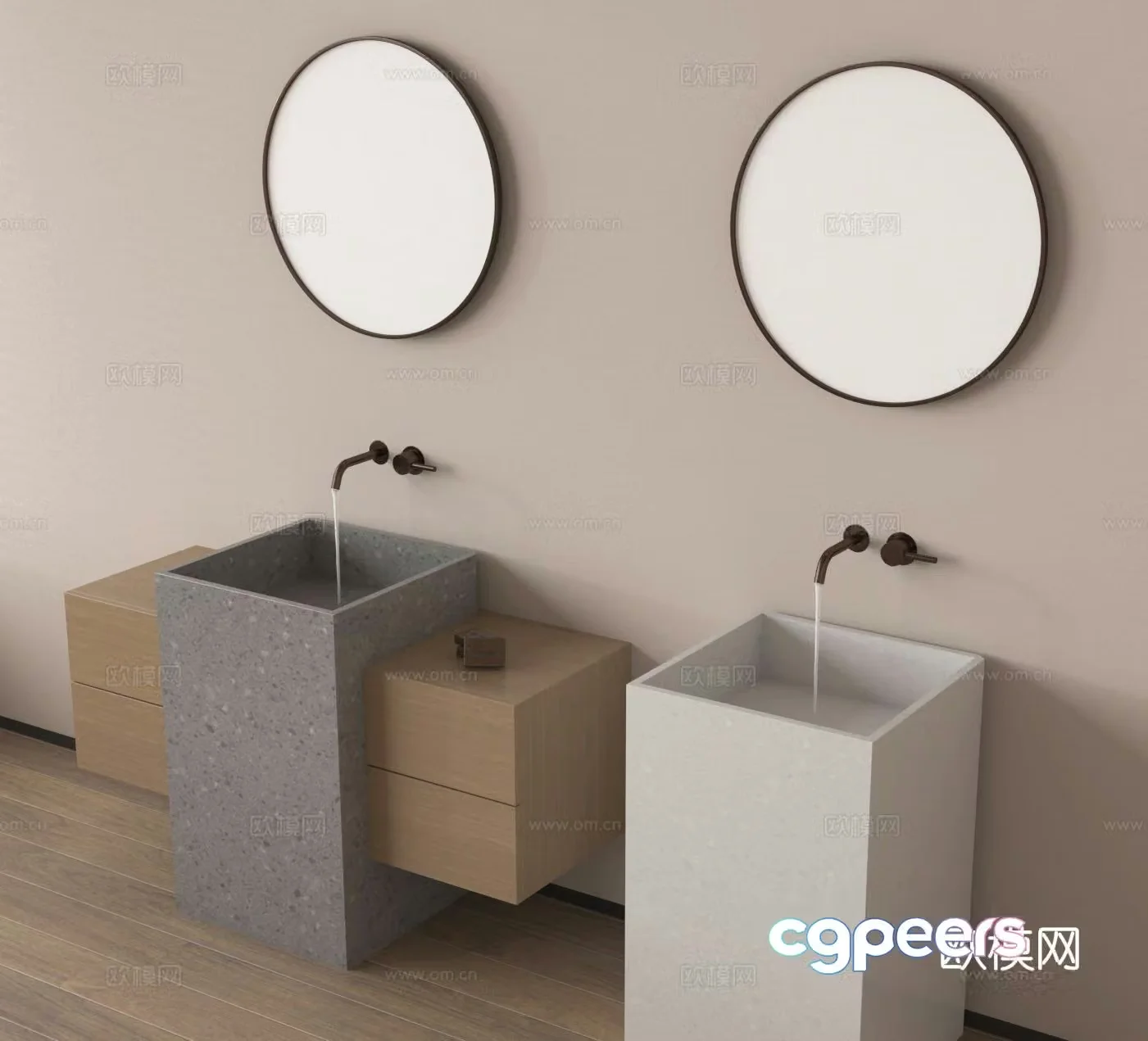 Washing table Bathroom basin 3D model
