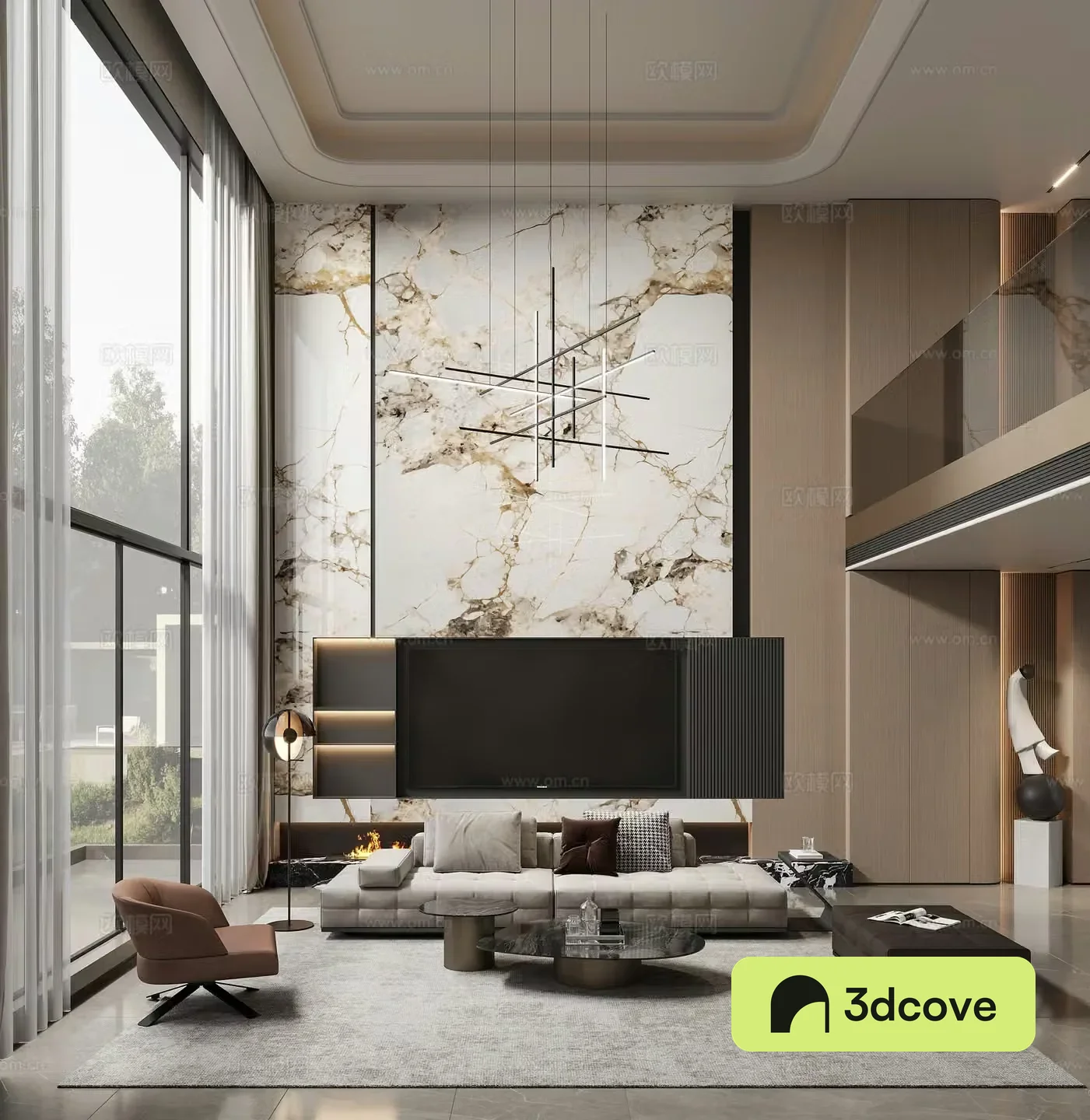 Modern villa living room