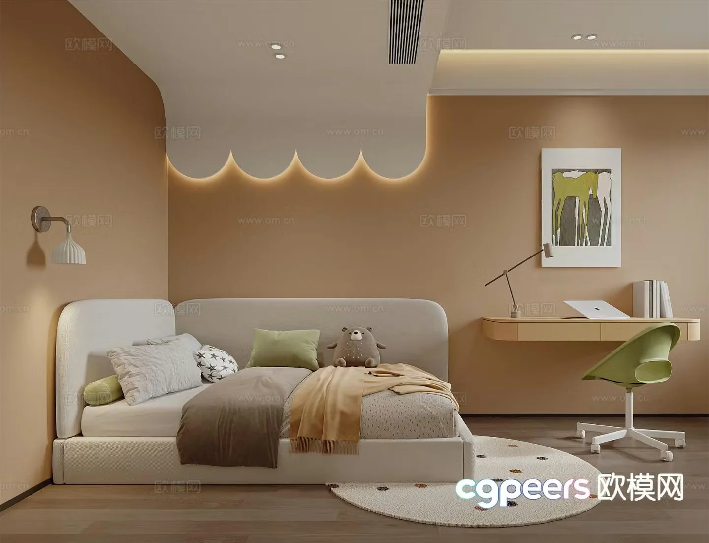 Modern children’s room children’s room 3d model