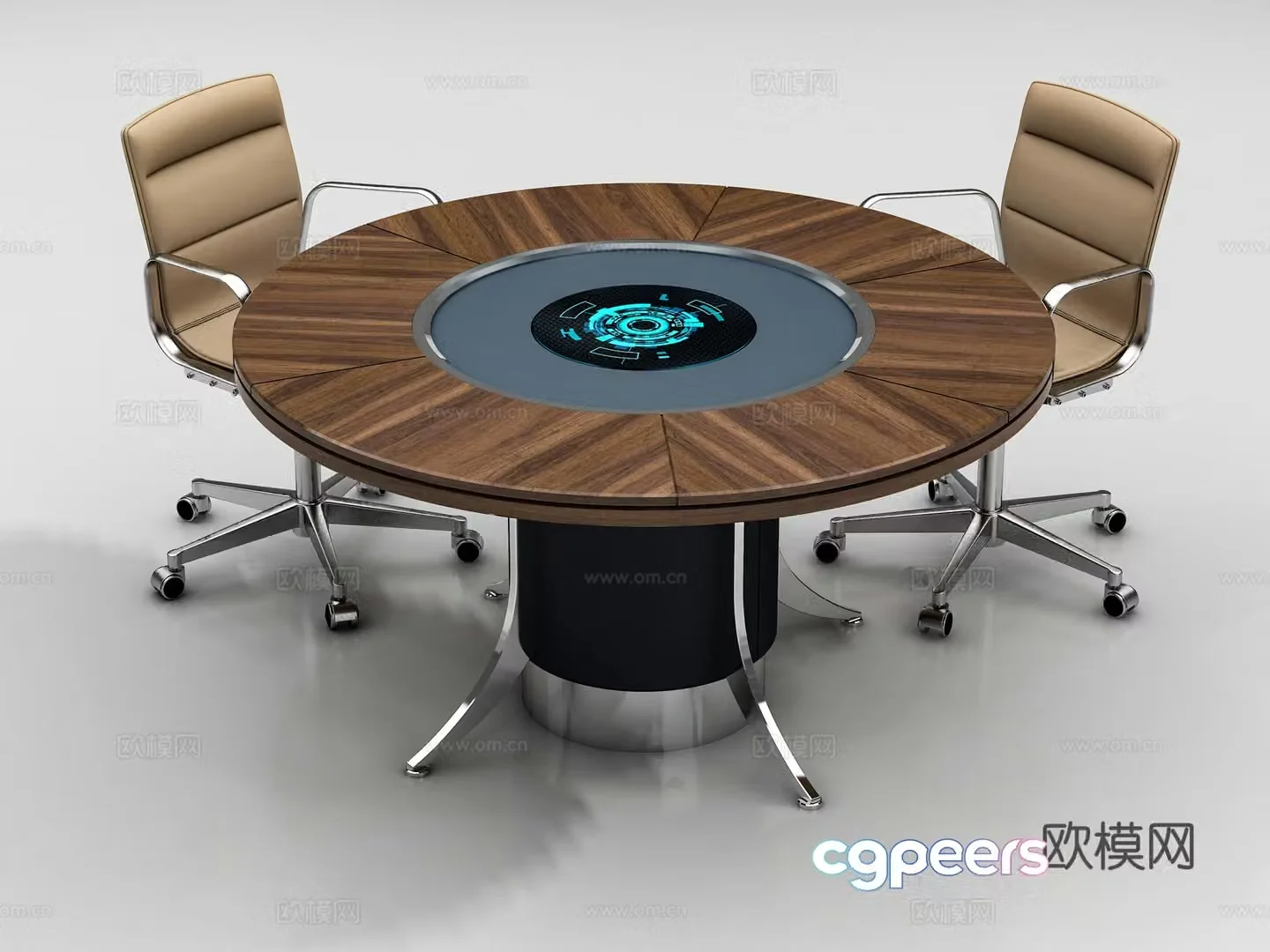 Modern negotiation table 3D model