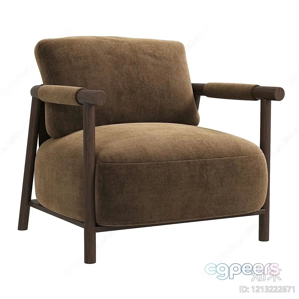 Wooden Armchair 3D Model – 17670 – VRAY Render