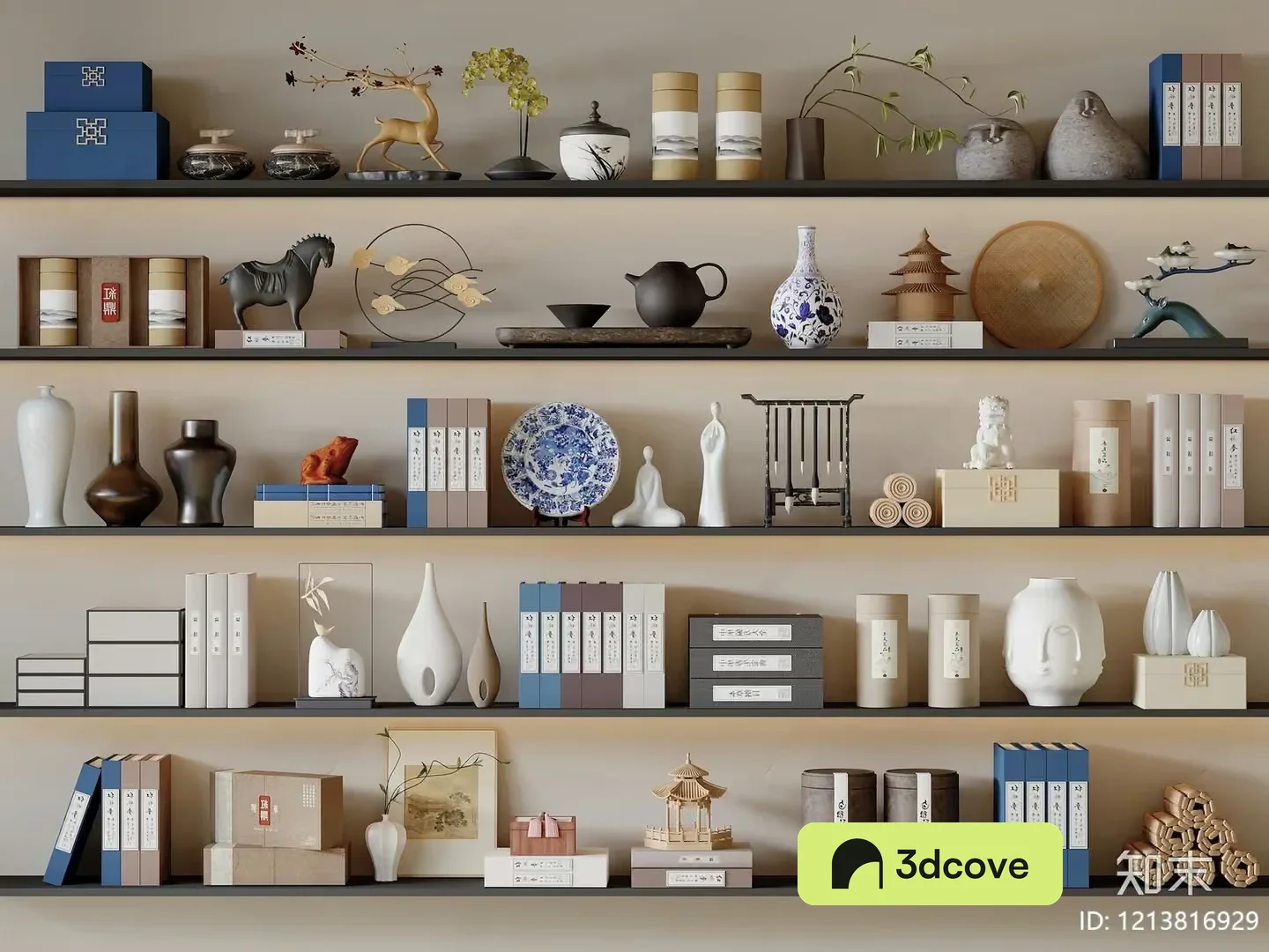 Shelves With Decorative Items