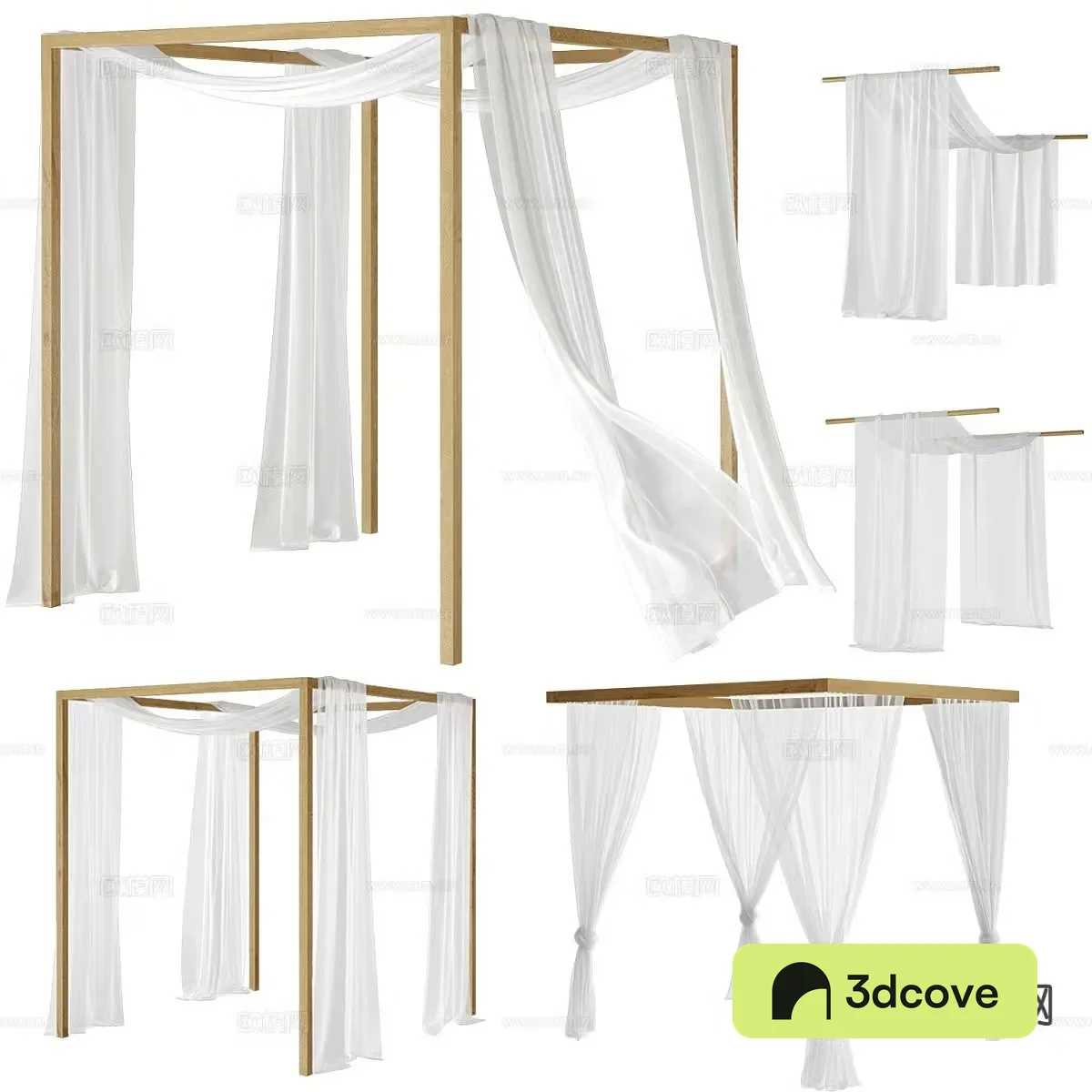 canopy bed curtain