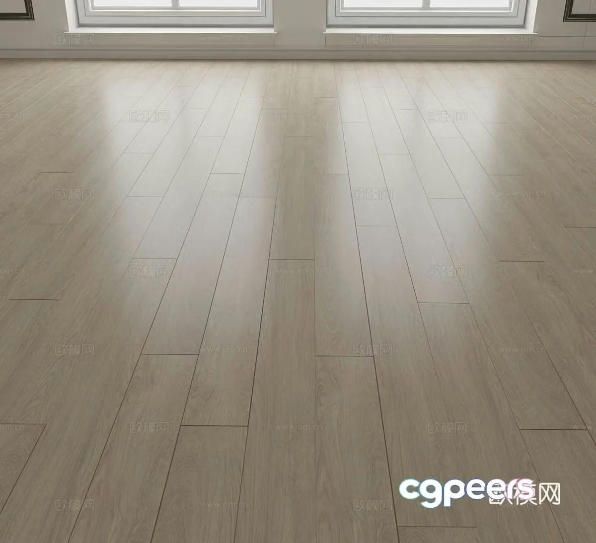 Modern wood flooring Flooring Oak wood flooring 3d model