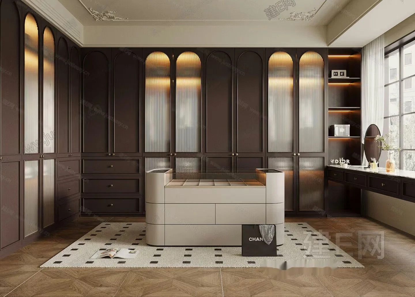 Modern Dressing Room 3D Model – 12676 – VRAY Render