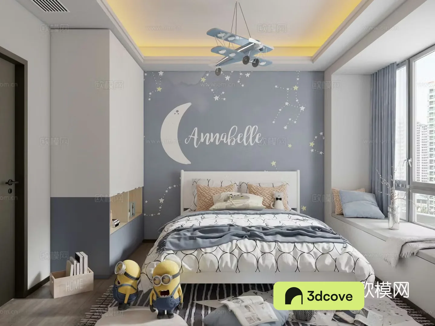 Modern children’s room bedroom
